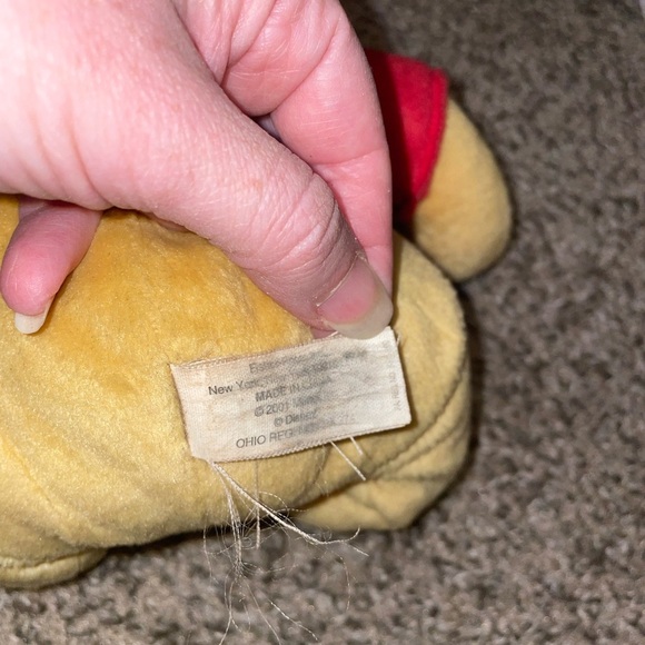 Disney Winnie the Pooh Plush - Red Shirt and Yellow Fur - Picture 4 of 5